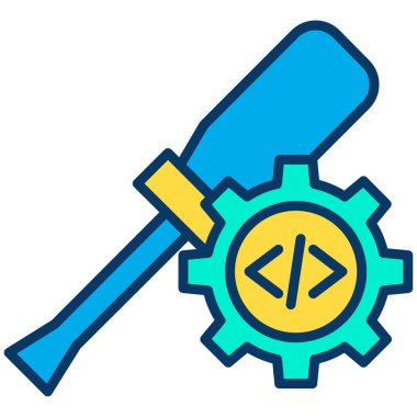 Web simgesi ayarlama, illüstrasyon vektör