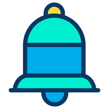 Bilgilendirme zili. Web simgesi basit illüstrasyon