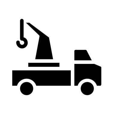 Vinç. Web simgesi basit illüstrasyon