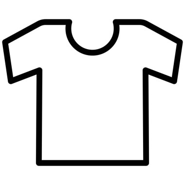 t-shirt basit simgesi, vektör çizim