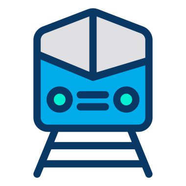 tren web simgesi basit tasarım