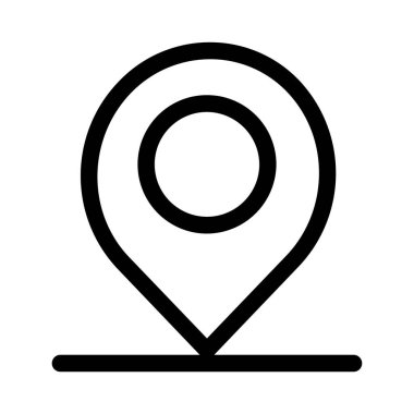 konum pin web simgesi basit illüstrasyon