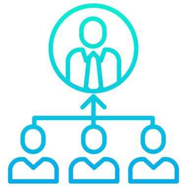 yönetim web simgesi basit illüstrasyon