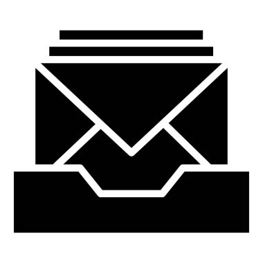 Mektup. Web simgesi basit illüstrasyon