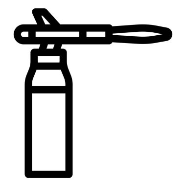 Su şişesi. Basit resimleme