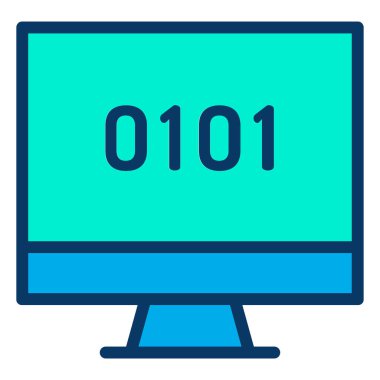 Kodlama. Web simgesi basit illüstrasyon