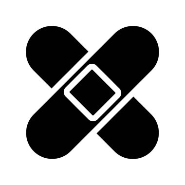 vektör bandaj tıbbi simgesi, basit işaret