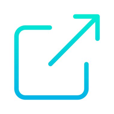 Beyaz üzerinde izole edilmiş simge, minimal vektör simgesi paylaş