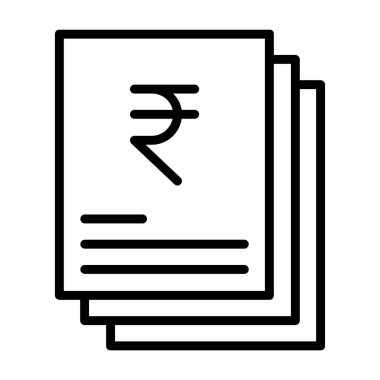 Fatura. Web simgesi basit illüstrasyon