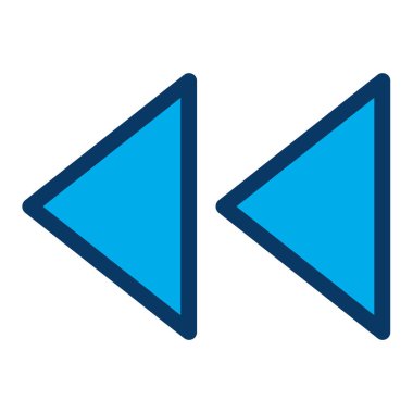 Geri sar. Web simgesi basit illüstrasyon