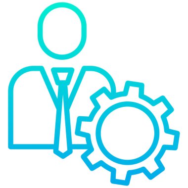 yönetim web simgesi basit illüstrasyon