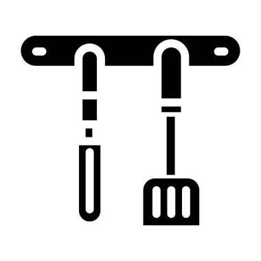 Mutfak gereçleri ikon vektör illüstrasyon tasarımı