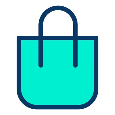 Alışveriş çantası. Basit resimleme