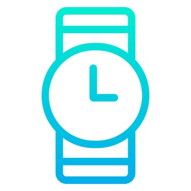 Basit Smartwatch simgesi, vektör illüstrasyonu