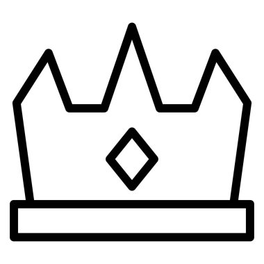 Taç. Web simgesi basit illüstrasyon