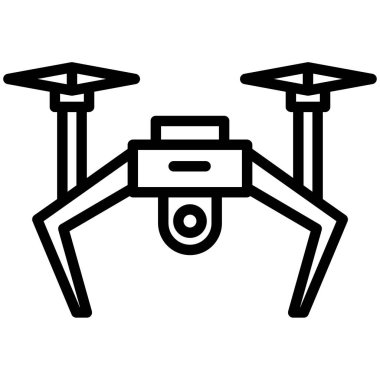 Drone simgesinin vektör illüstrasyonu