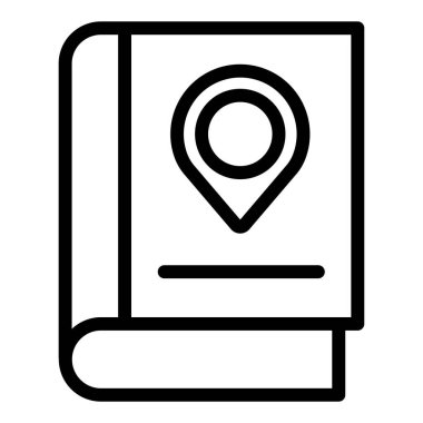 Seyahat simgesi, vektör illüstrasyonu