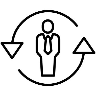 Basit kullanıcı arayüzü simgesi, vektör illüstrasyonu