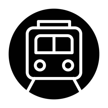 tren web simgesi basit tasarım