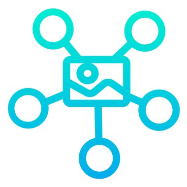 Basit resim simgesi, vektör illüstrasyonu