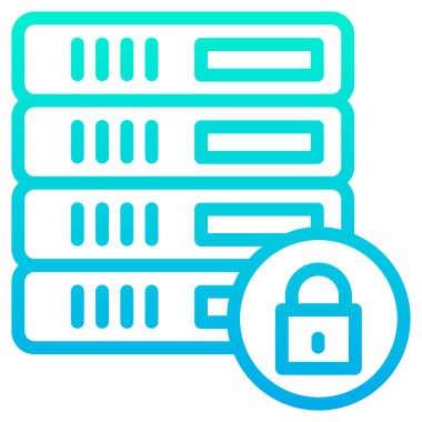 Sunucu web simgesi, vektör çizim