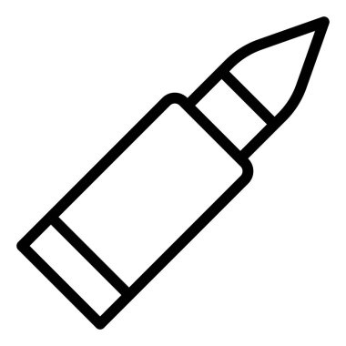 Ruj izi. Web simgesi basit illüstrasyon