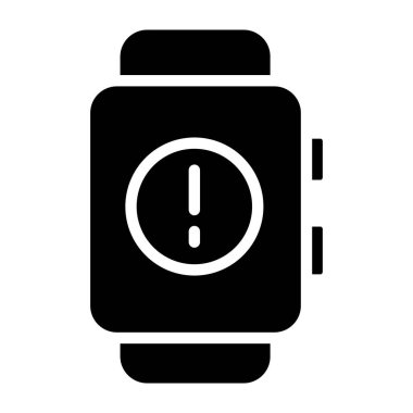 Basit Smartwatch simgesi, vektör illüstrasyonu