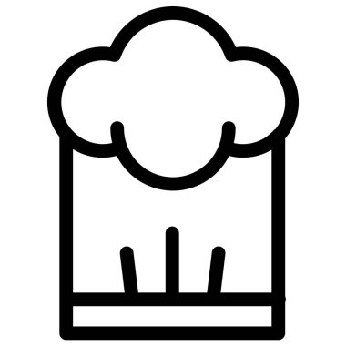 Basit şapka simgesi, vektör çizimi