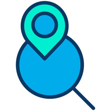 konum. Web simgesi basit illüstrasyon