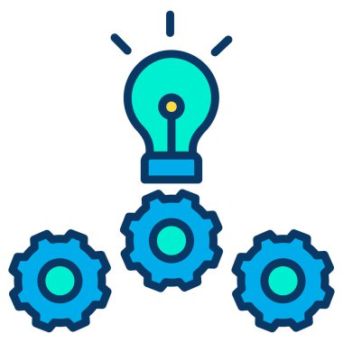 Bir fikrim var. Web simgesi basit illüstrasyon 