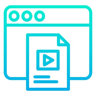 Kodlama. Web simgesi basit illüstrasyon