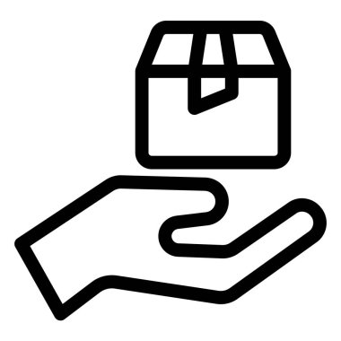 dağıtım kavramı basit sanat vektörü illüstrasyonu 