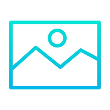 resim simgesi, beyaz üzerinde izole edilmiş minimalist vektör