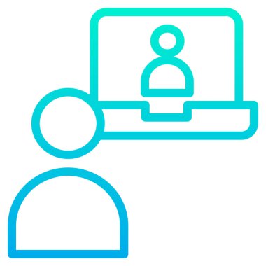 kullanıcı. Web simgesi basit illüstrasyon