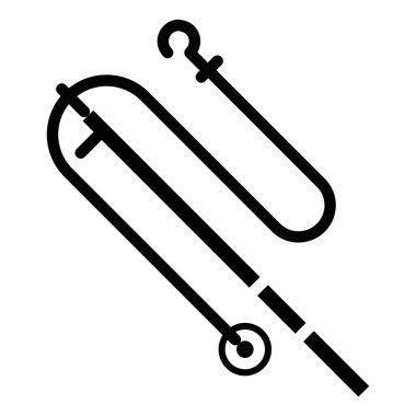 Web simgesi balıkçılık, illüstrasyon vektör 