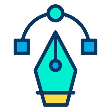 Basit vektör grafik simgesi, vektör illüstrasyonu
