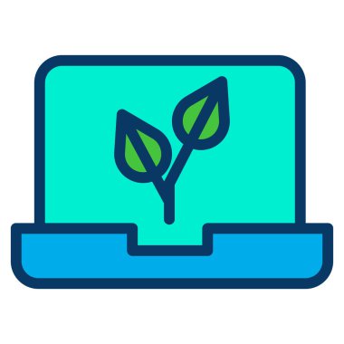 dizüstü bilgisayar simgesi, vektör illüstrasyonu