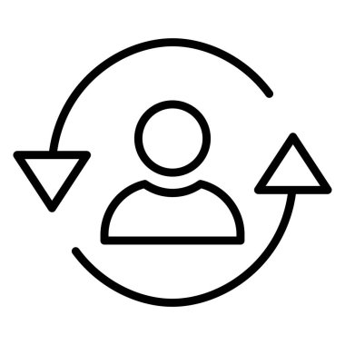 kullanıcı koruması. Web simgesi basit illüstrasyon