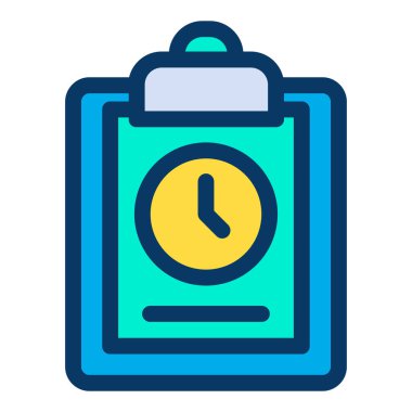 Saat. Web simgesi basit illüstrasyon