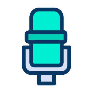 mikrofon simgesi, vektör illüstrasyonu