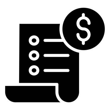 Bill, minimalist vektör simgesi beyaza izole edildi