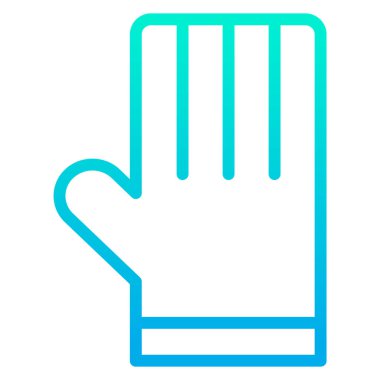 Tek el eldiven. vektör illüstrasyonu