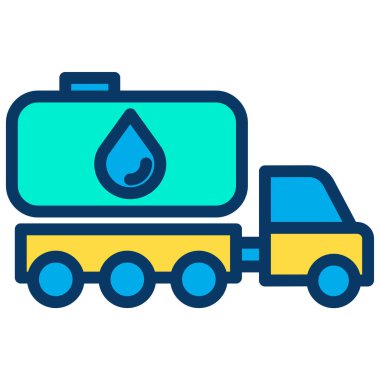 Yakıt deposu. Basit resimleme