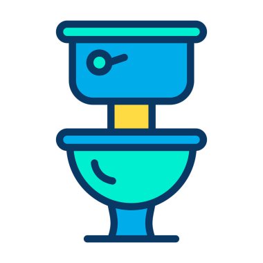 Tuvalet. Web simgesi basit tasarım