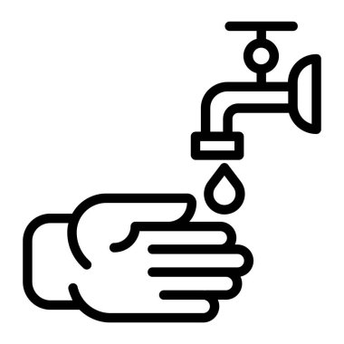 musluk suyu. vektör çizim