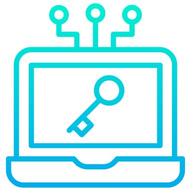 dizüstü bilgisayar simgesi, vektör illüstrasyonu