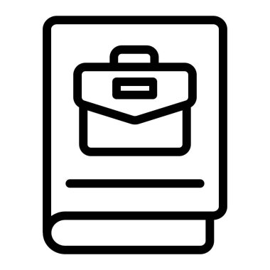 evrak çantası ikonu vektör illüstrasyonu