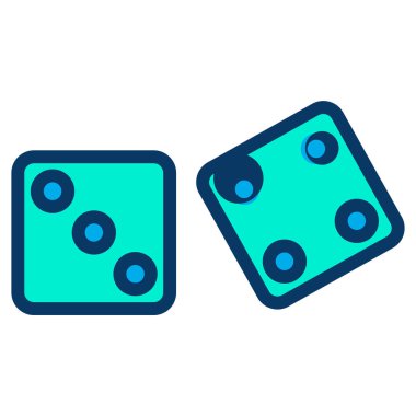 zar. Web simgesi basit tasarım