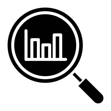 Analizler. Web simgesi basit illüstrasyon