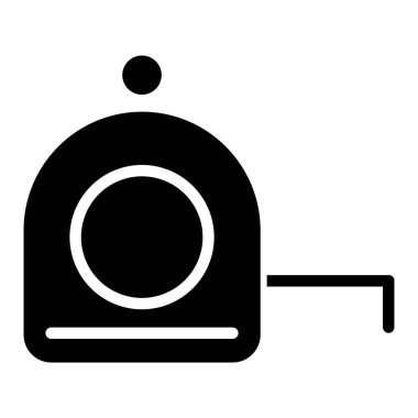 Ölçüm bandı, beyaz arkaplan üzerindeki basit vektör simgesi